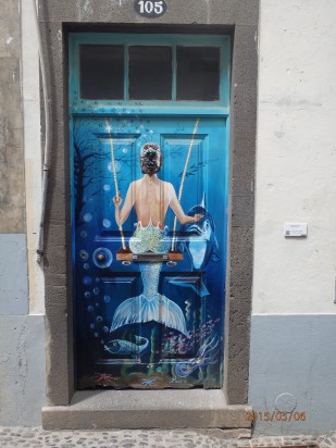Door painting seems to be a serious business in Funchal